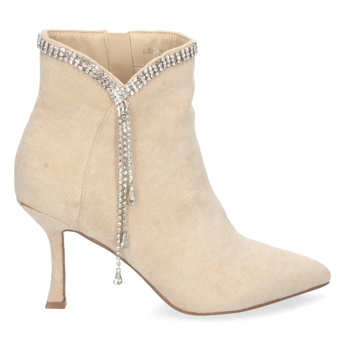 Botin de Tacon Fino Beige