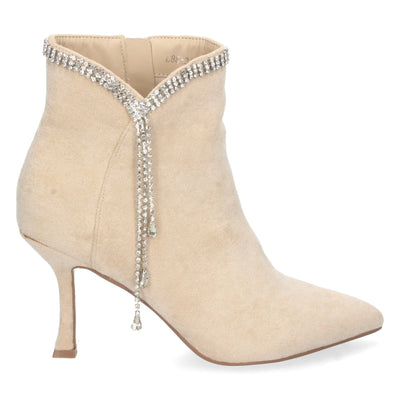 Botin de Tacon Fino Beige