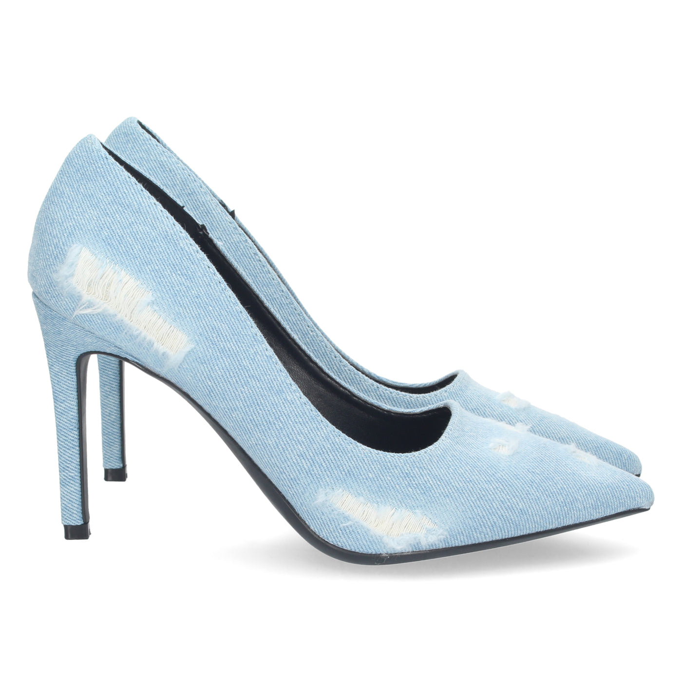 Zapato de Salon con tacon Azul