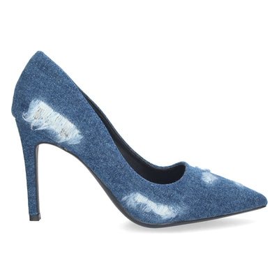 Zapato de Salon con Tacon Marino