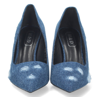 Zapato de Salon con Tacon Marino