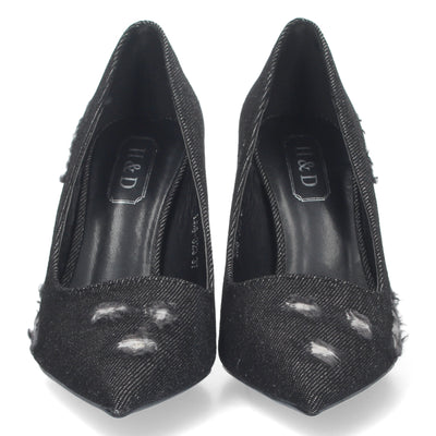 Zapato de Salon con Tacon Negro