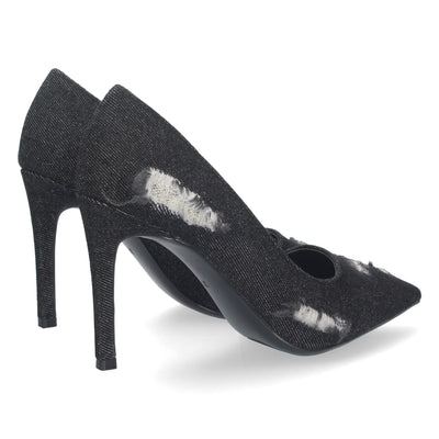 Zapato de Salon con Tacon Negro