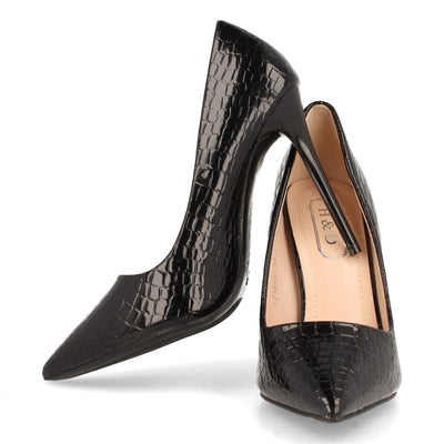 Zapato de Tacón de Aguja Stiletto Negro