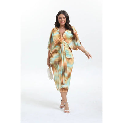 Vestido midi  estampado