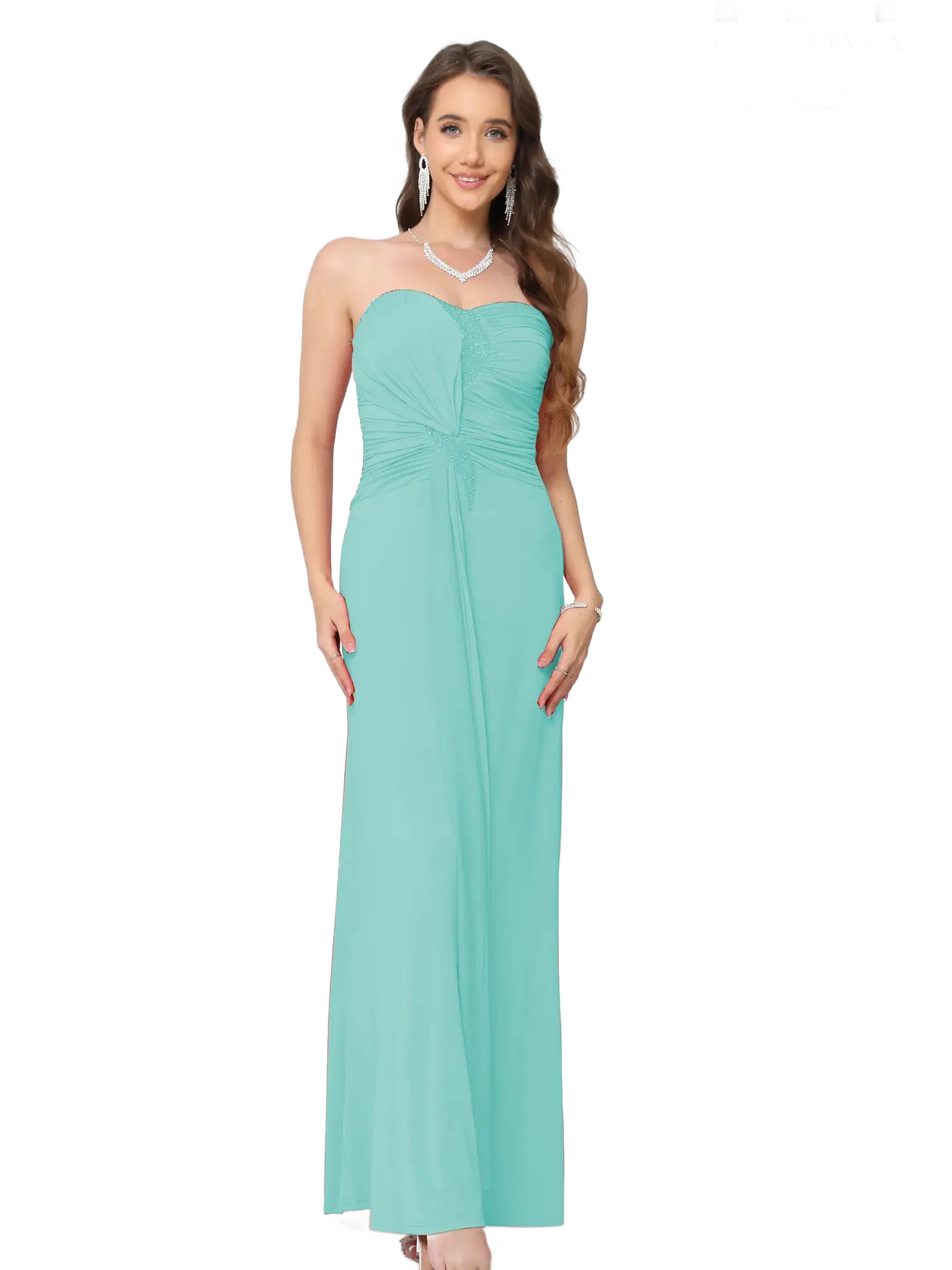 Vestido  sin tirantes