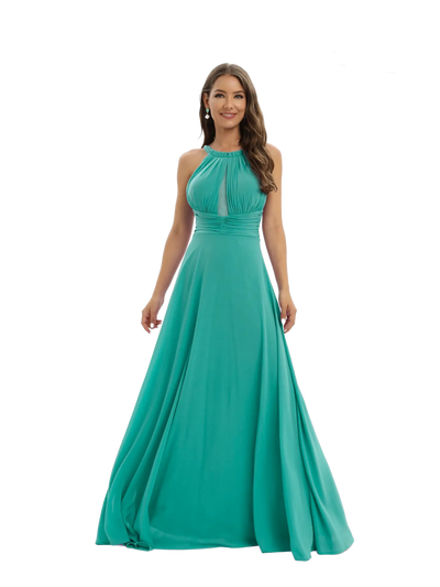 Vestido largo hombros descubiertos