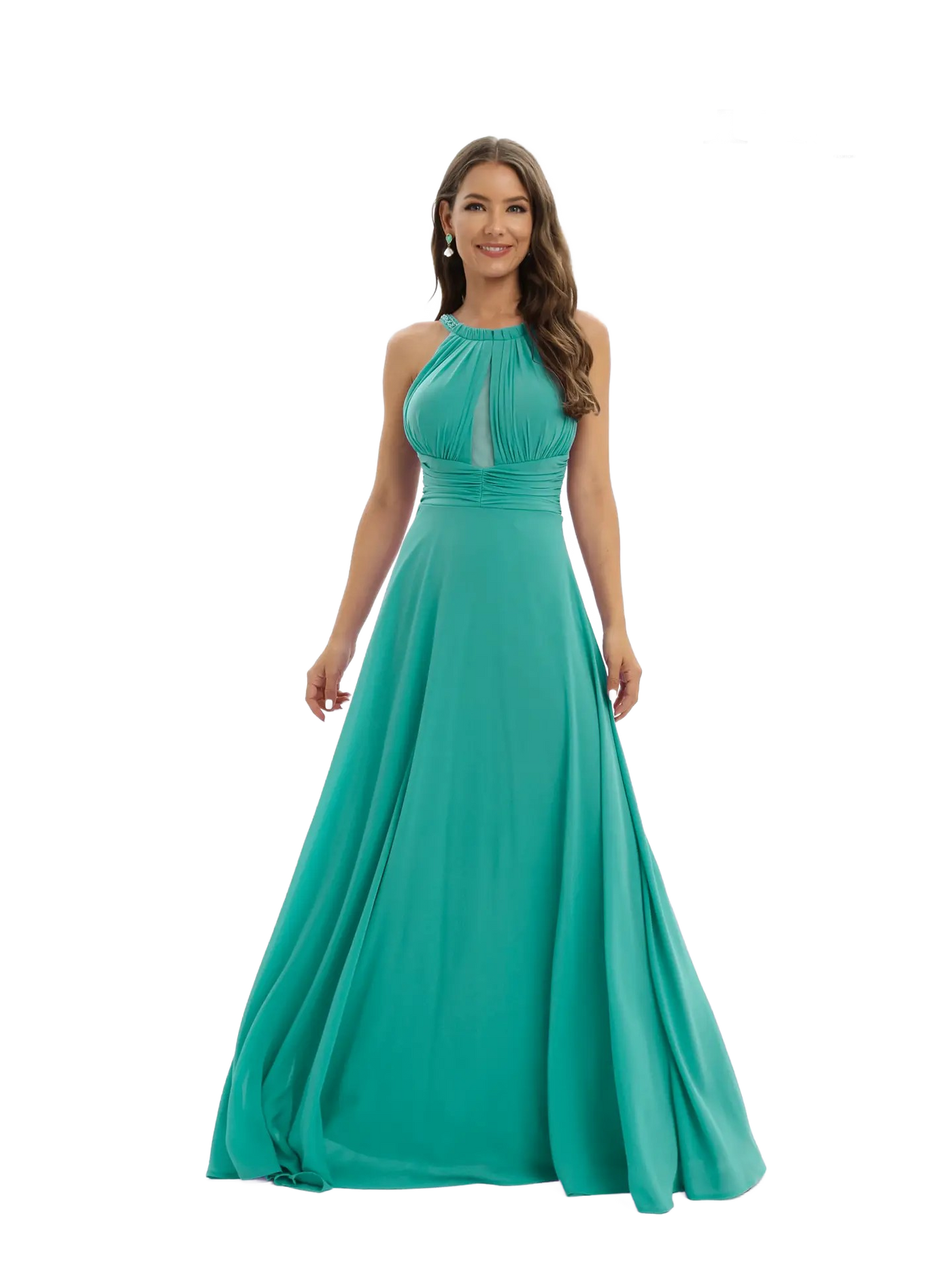 Vestido largo hombros descubiertos