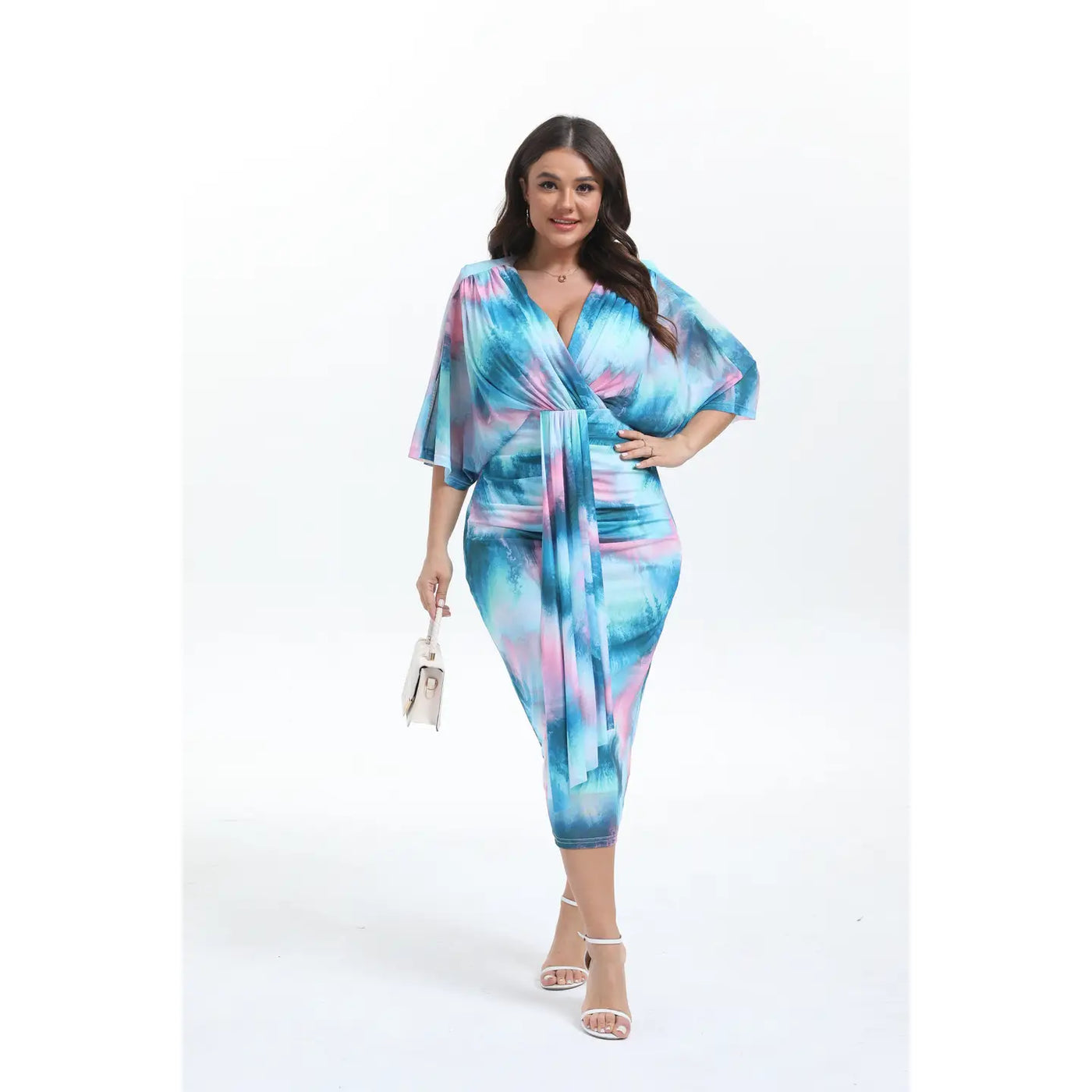 Vestido midi  estampado