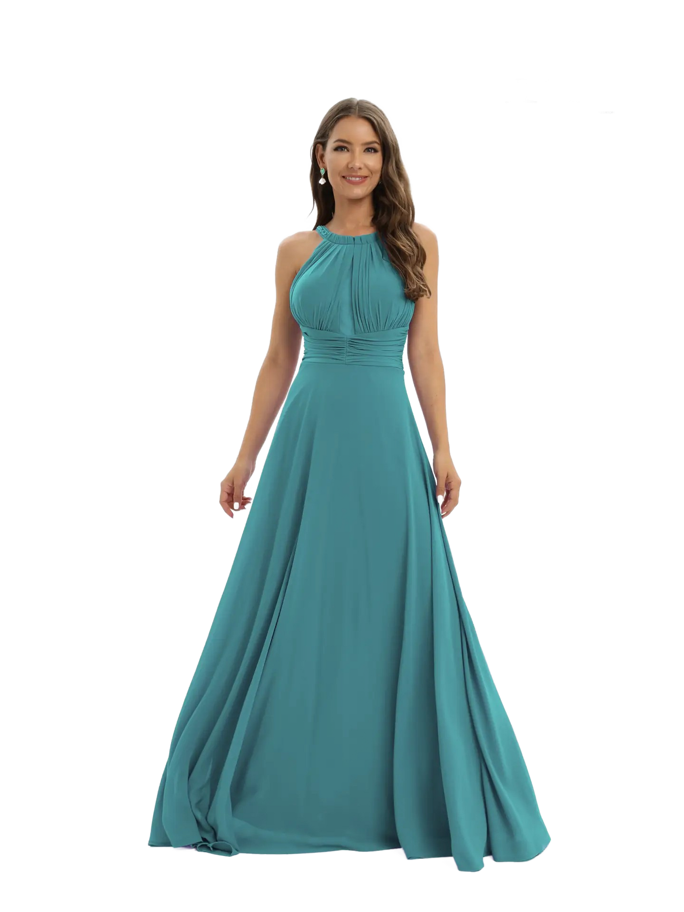 Vestido largo hombros descubiertos