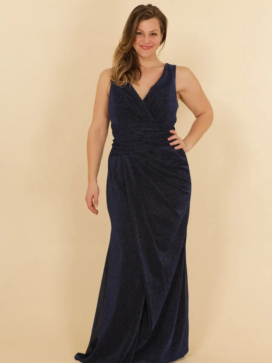 Vestido largo con abertura bodycon