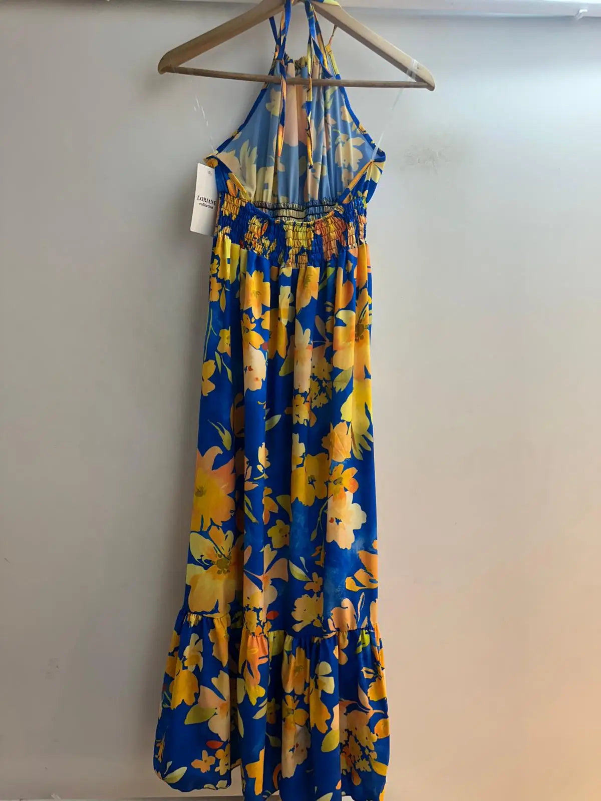 Vestido largo estampado floral