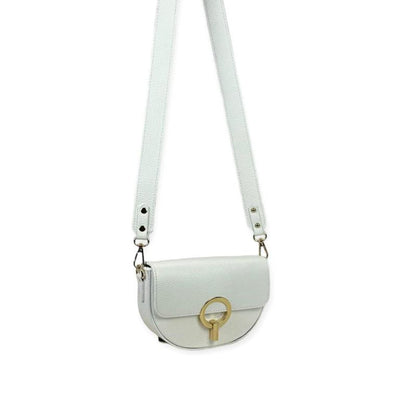 Bolso Bandolera en Piel Italiana con Solapa de Giro y Gran Calidad