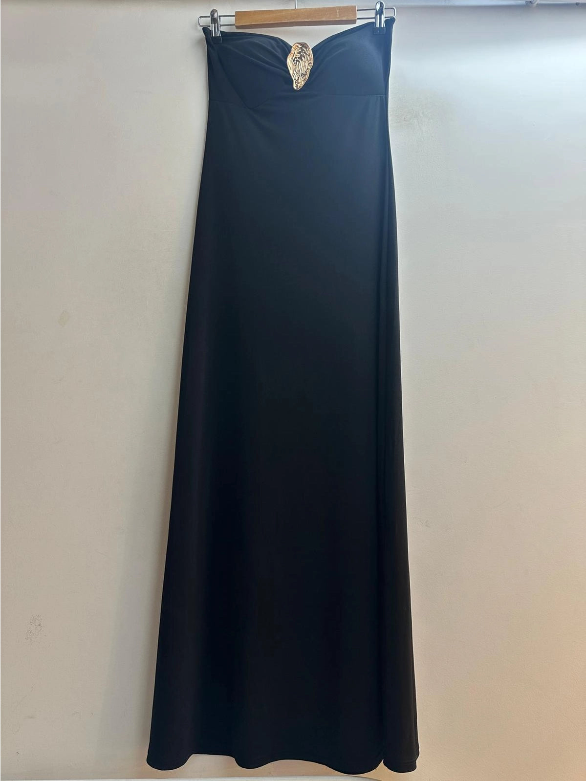 Vestido largo sin tirantes