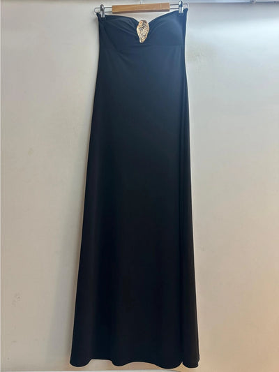 Vestido largo sin tirantes