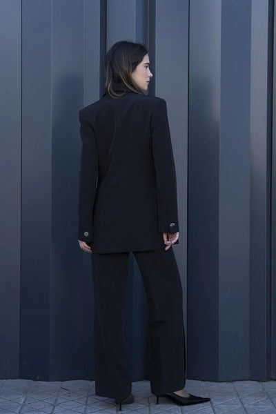 BLAZER BOTON PLATEADO