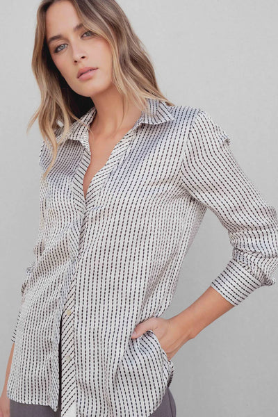CAMISA SATINADA RAYAS