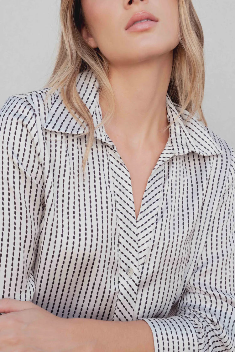 CAMISA SATINADA RAYAS