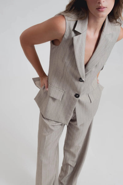 PANTALÓN PINZAS RAYA DIPLOMÁTICA