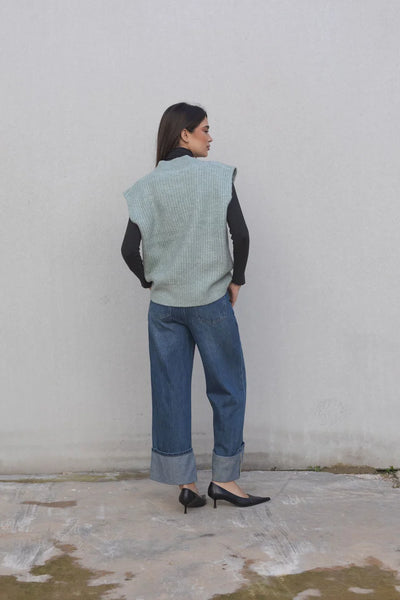 CHALECO PUNTO OVERSIZE