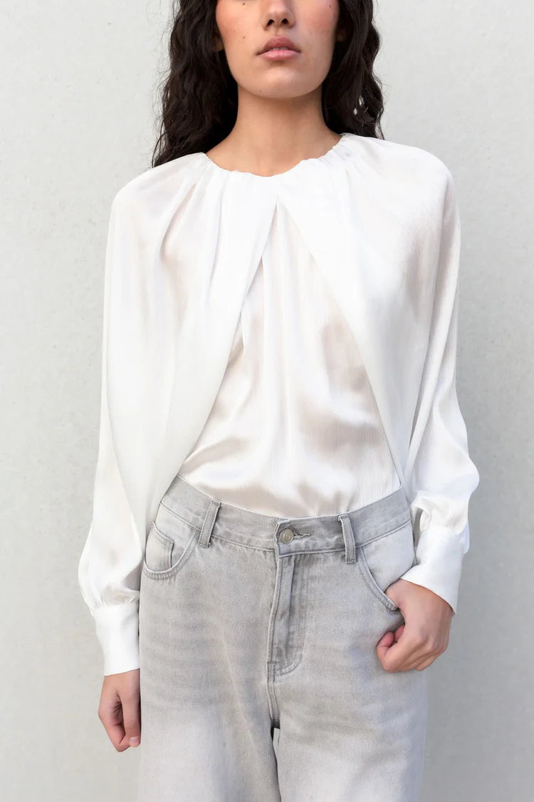 BLUSA SATINADA