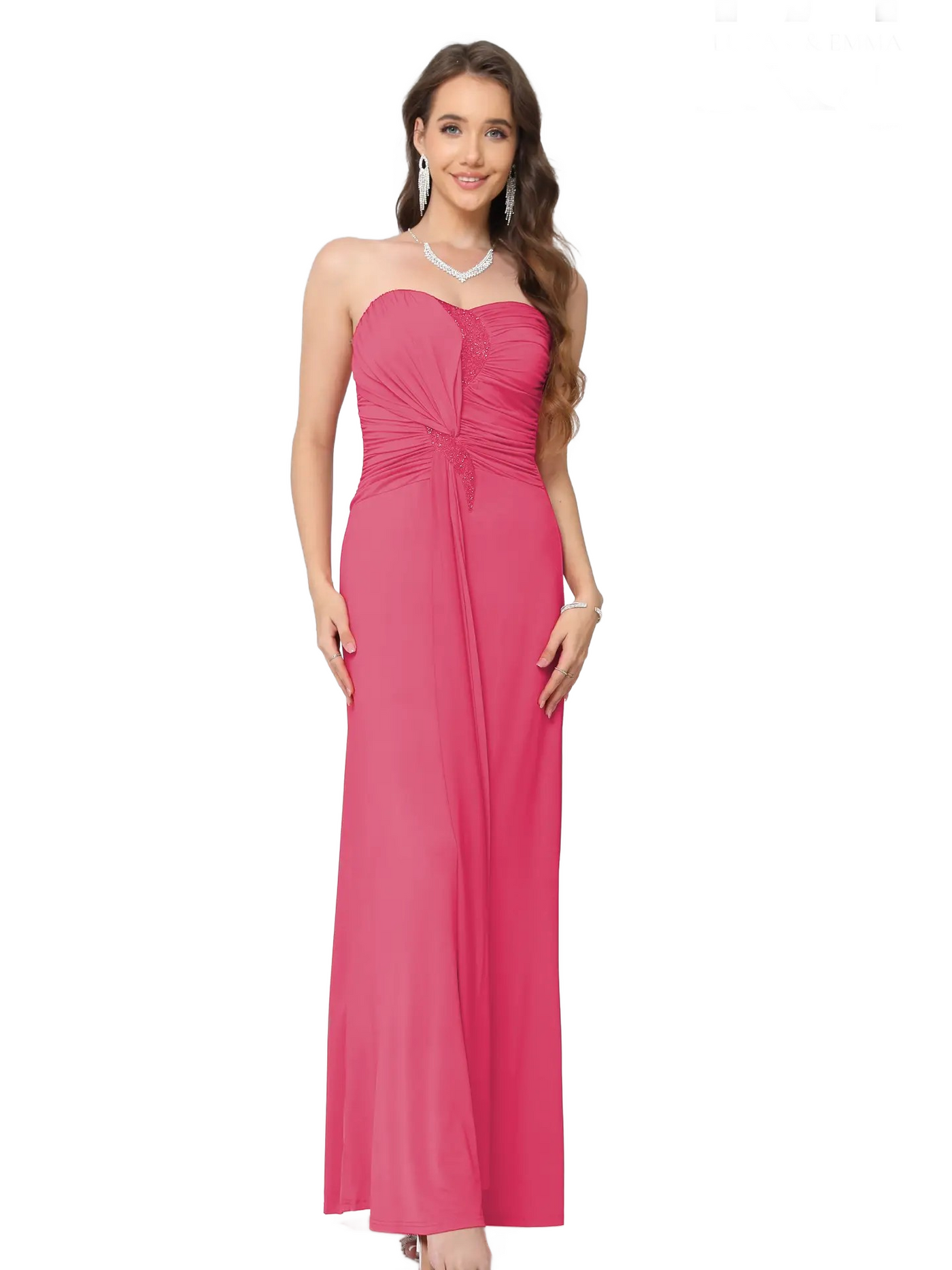 Vestido  sin tirantes