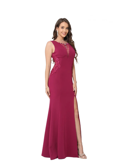 Vestido De Noche con apertura frontal