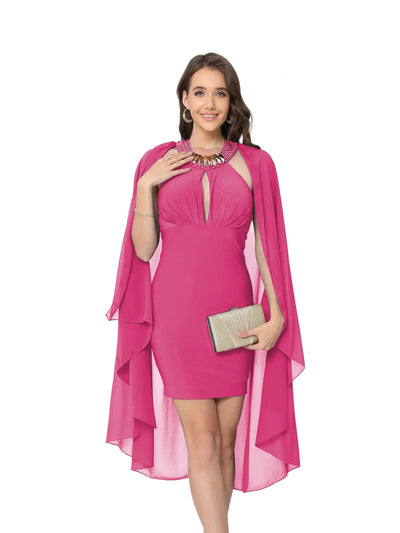 Vestido corto con capucha