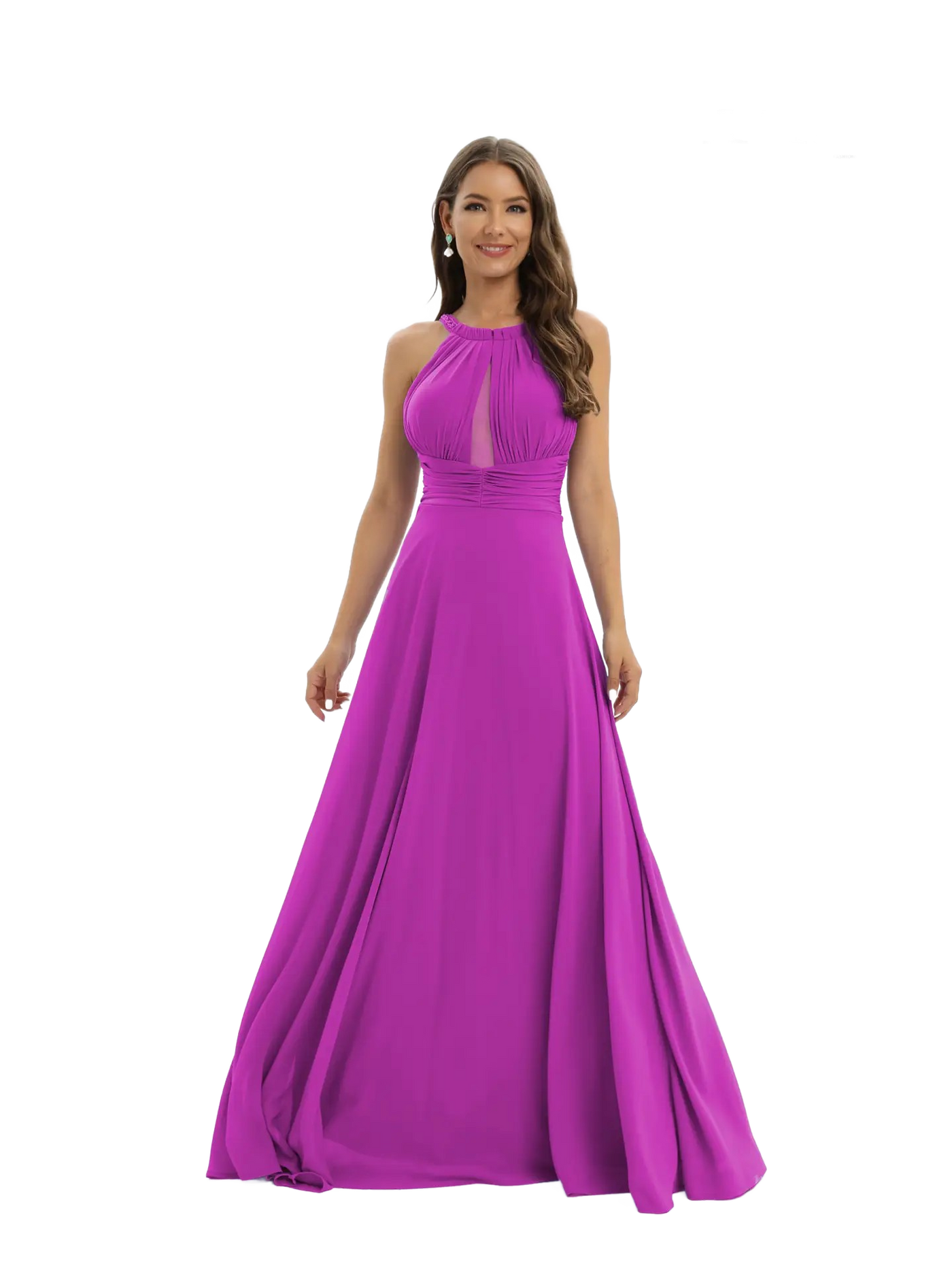 Vestido largo hombros descubiertos