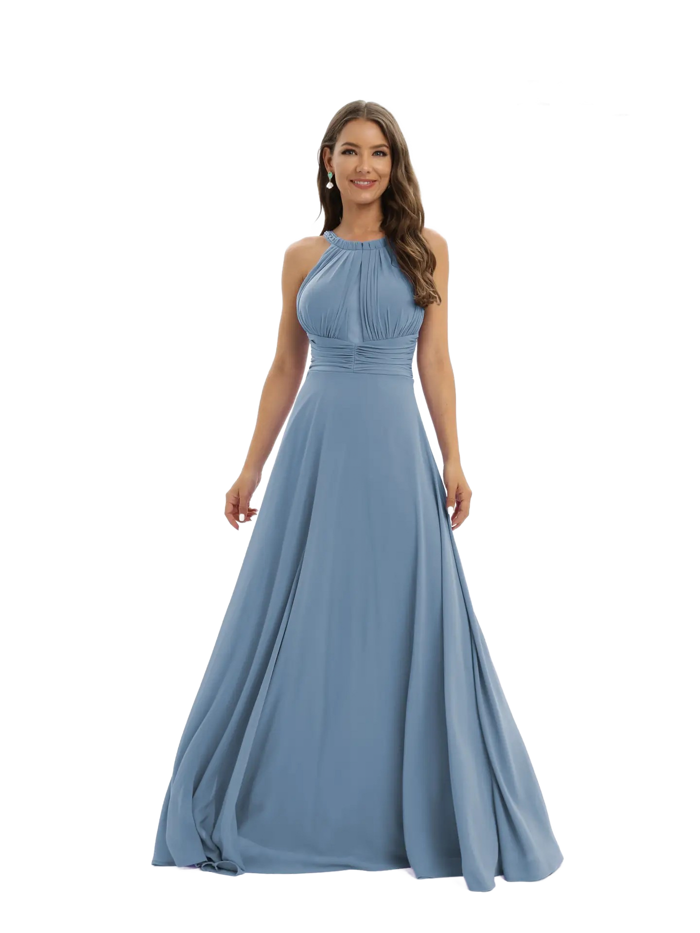 Vestido largo hombros descubiertos