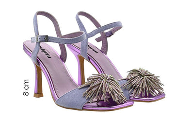 Sandalias de Fiesta 8 cm: Brillo y Estilo Sofisticado