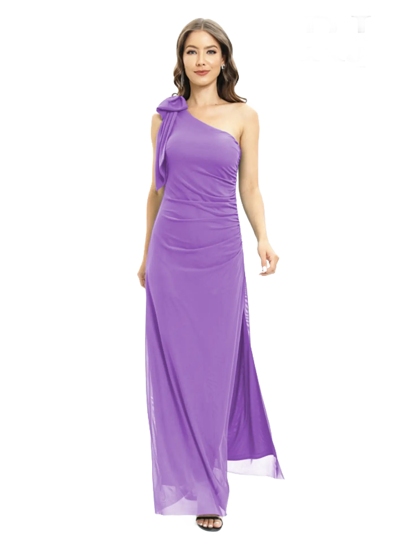 Vestido largo asimétrico