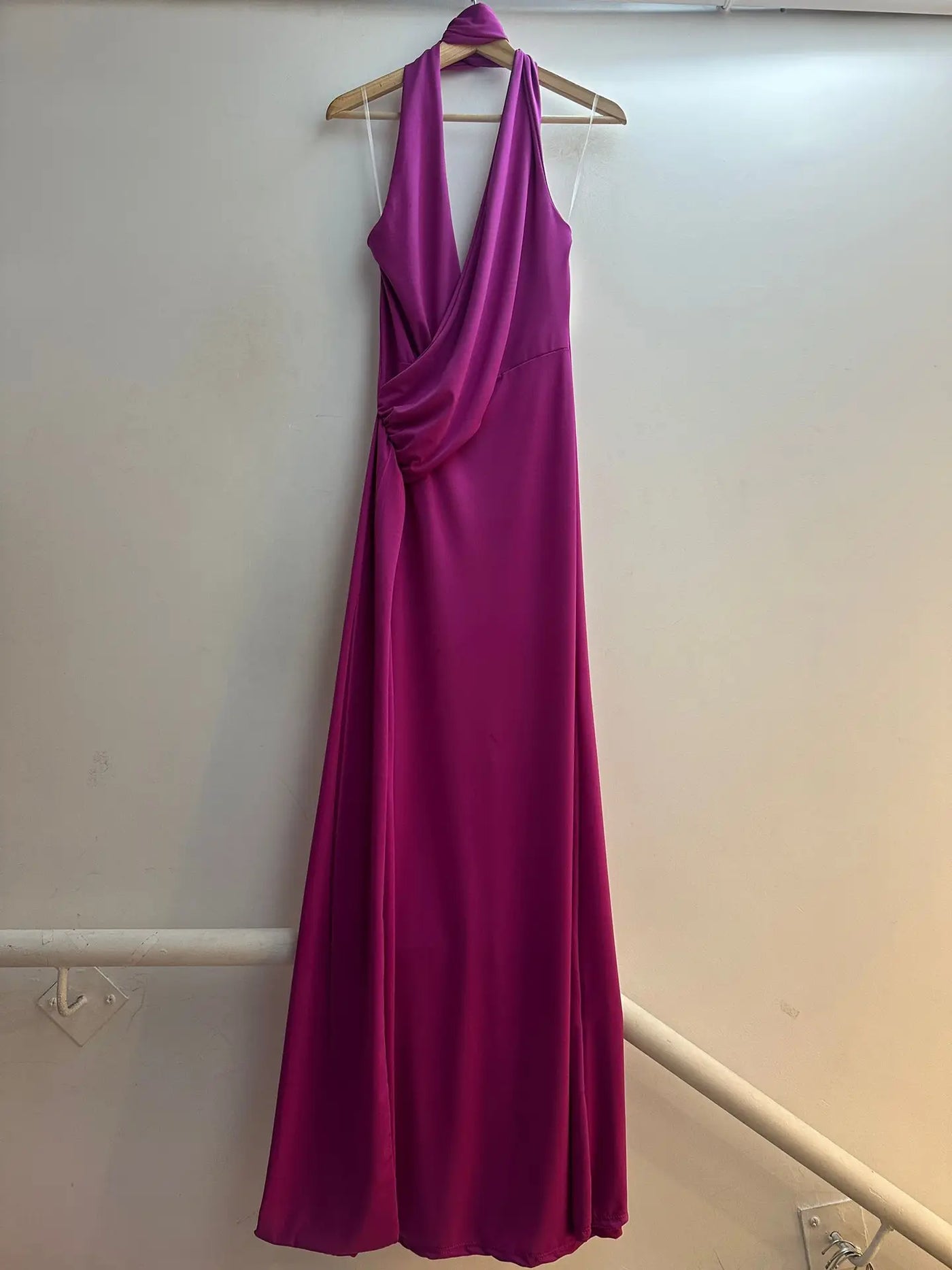 Vestido largo liso