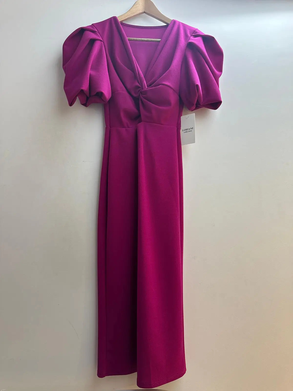 Vestido midi liso