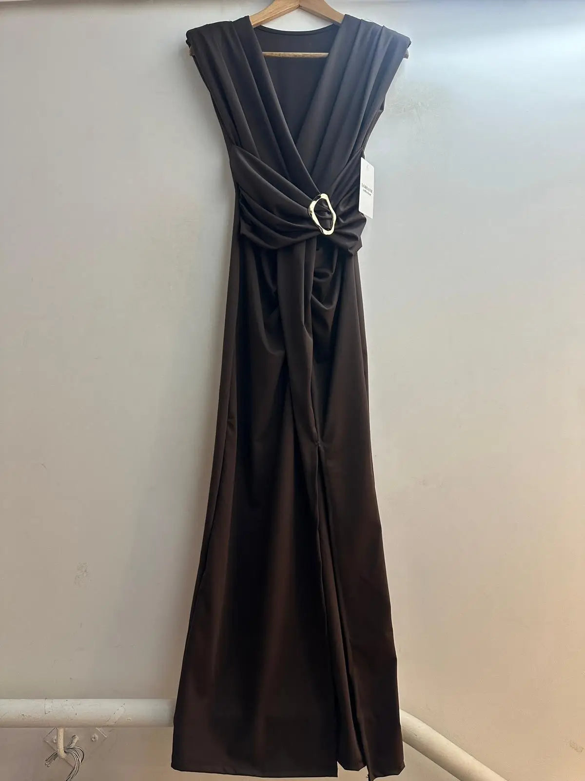 Vestido largo liso
