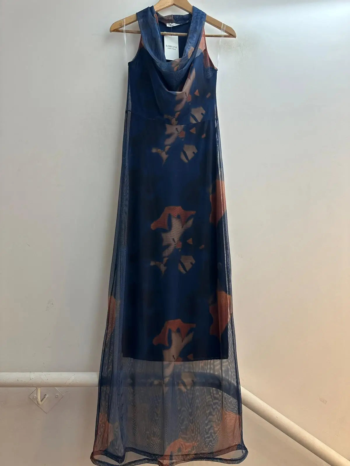 Vestido de tul estampado