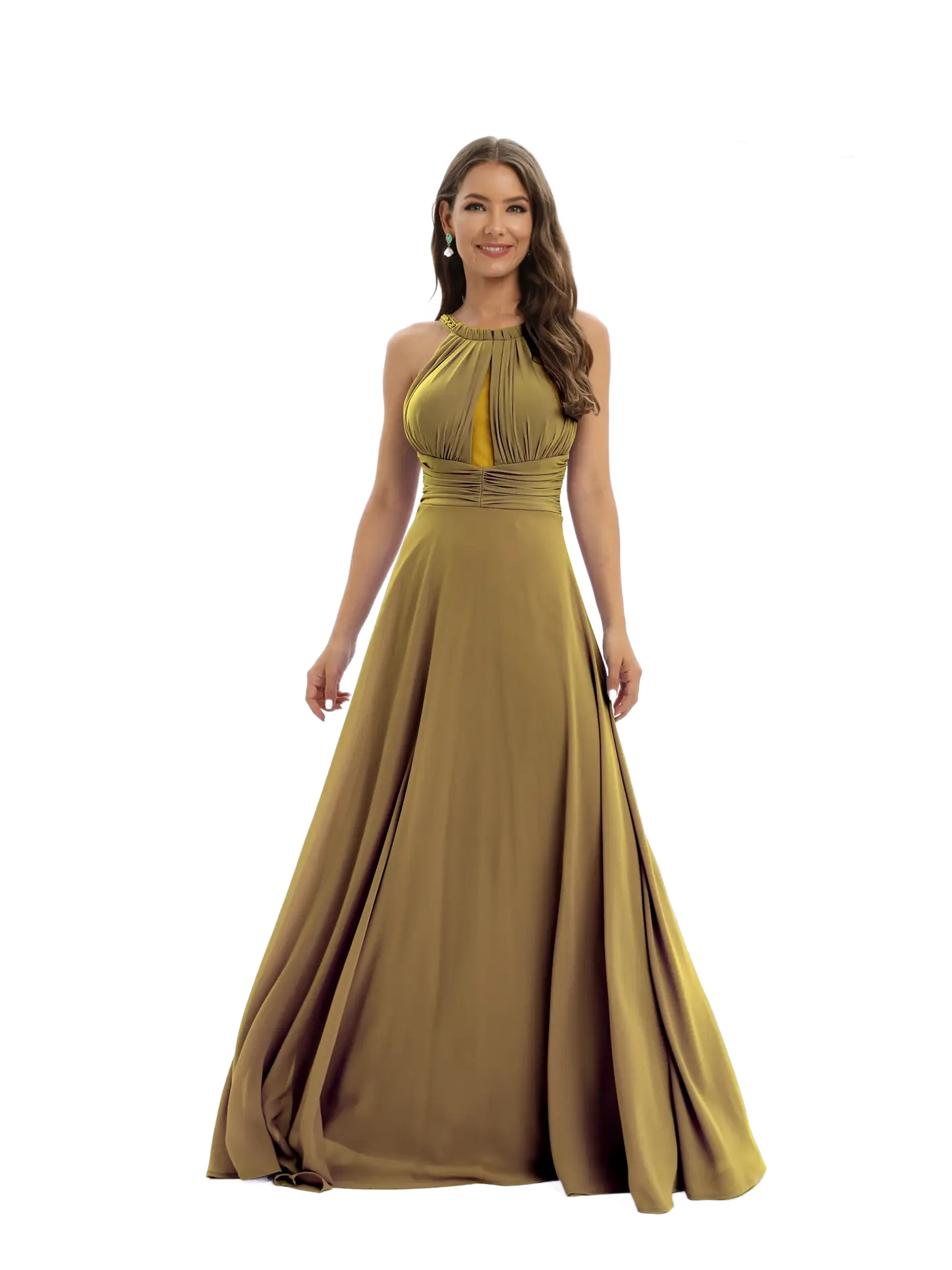 Vestido largo hombros descubiertos