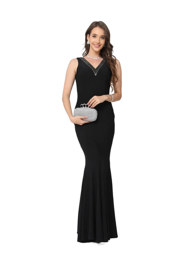 Vestido  con escote  y espalda descubierta