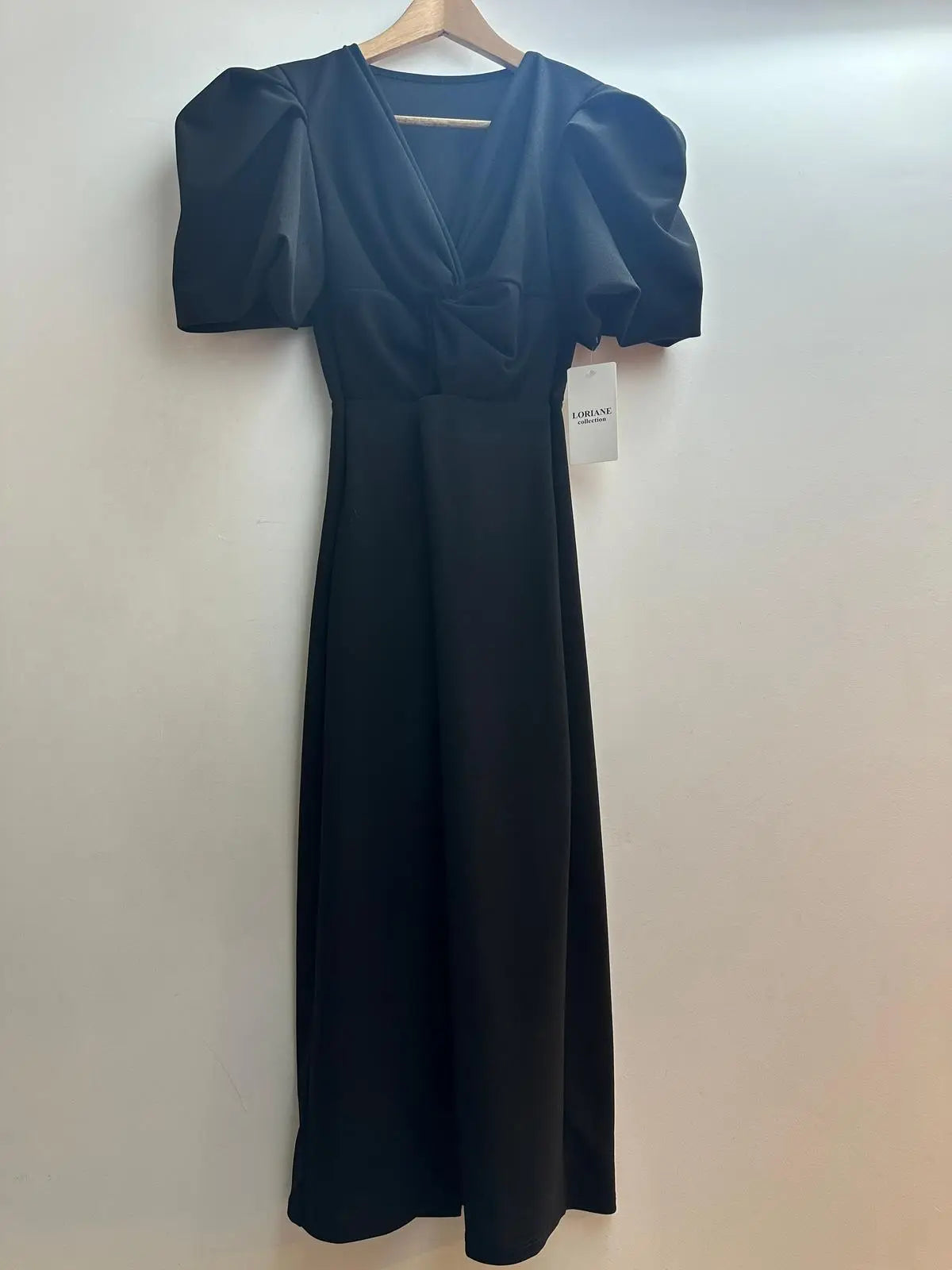 Vestido midi liso