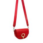 Bolso Bandolera en Piel Italiana con Solapa de Giro y Gran Calidad