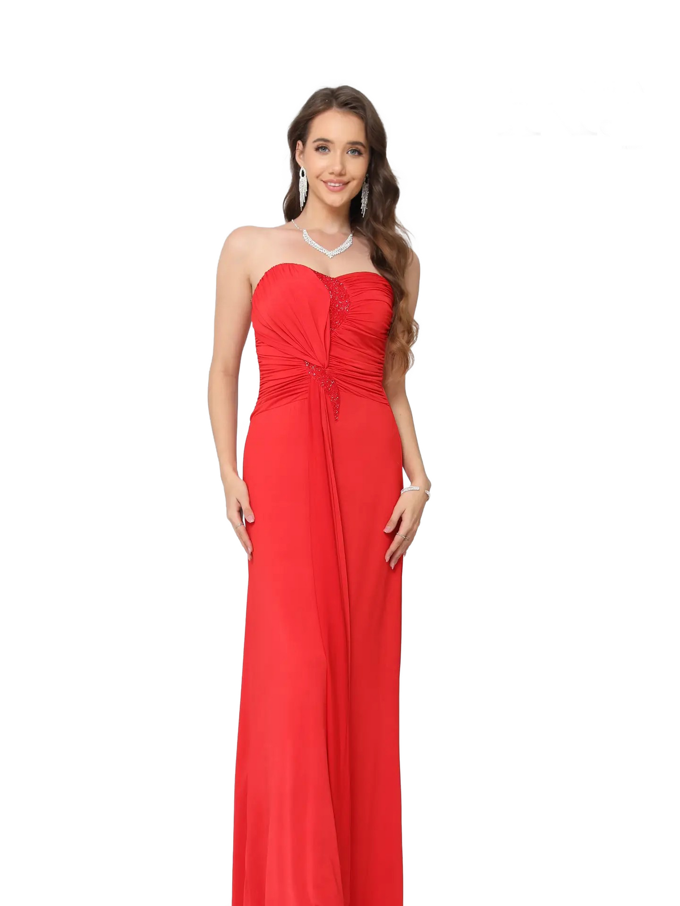 Vestido  sin tirantes