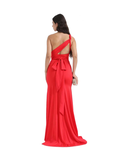 Vestido largo de cóctel con cuello BALI