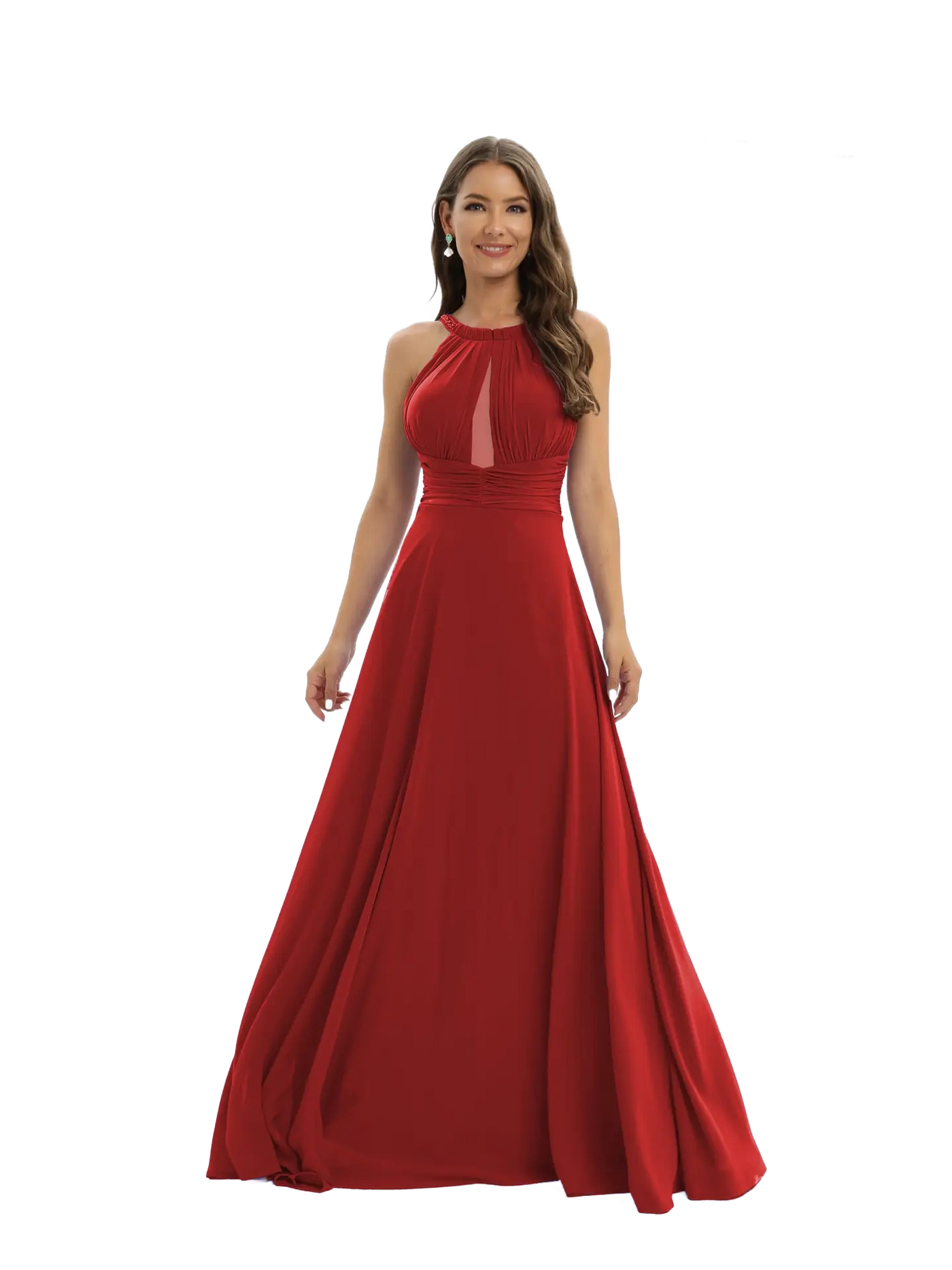 Vestido largo hombros descubiertos