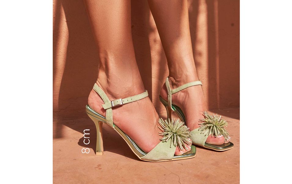 Sandalias de Fiesta 8 cm: Brillo y Estilo Sofisticado