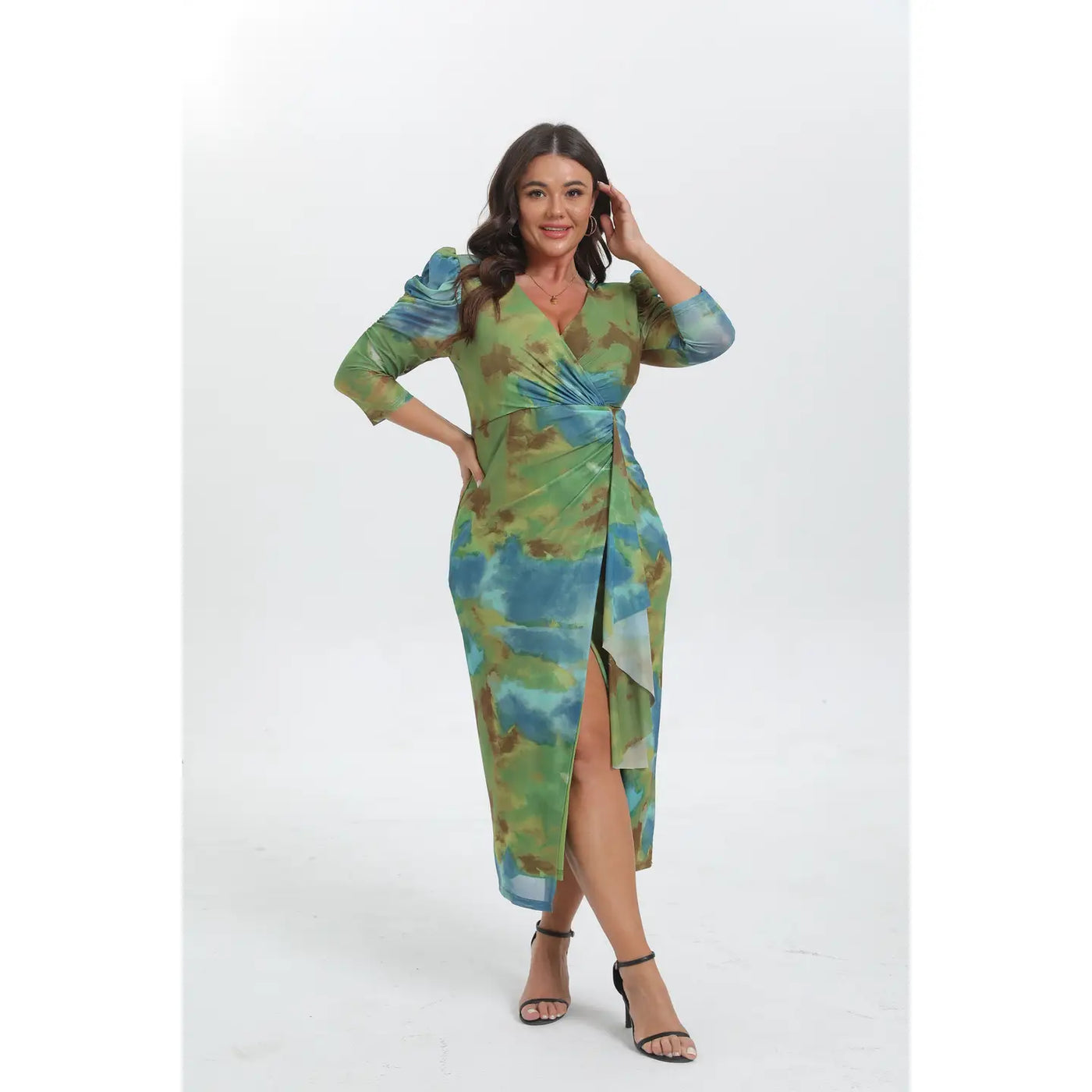 Vestido midi estampado