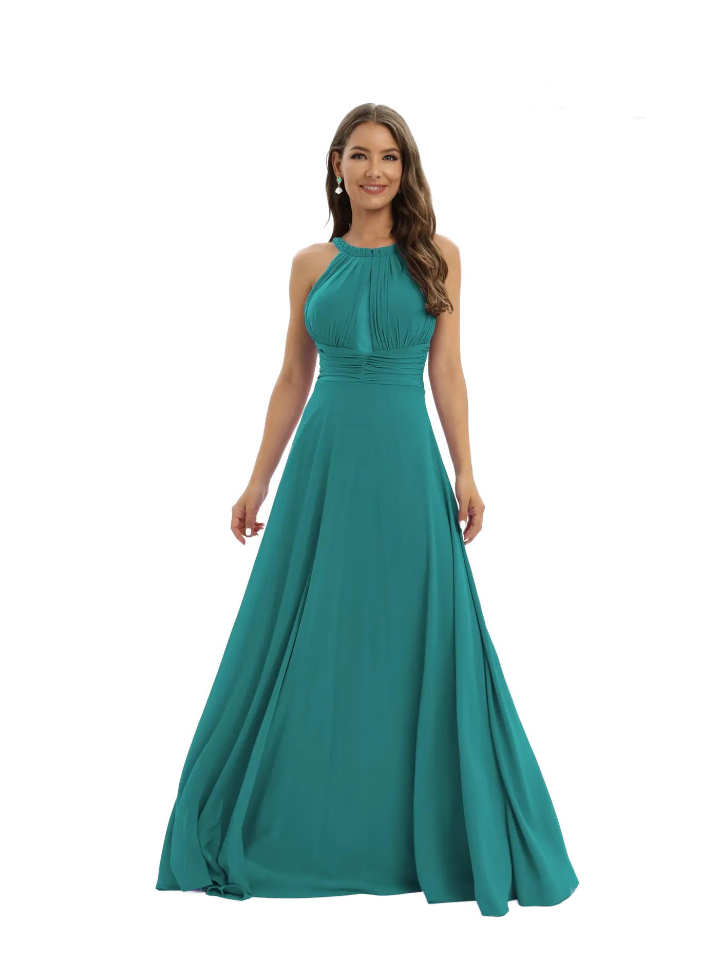 Vestido largo hombros descubiertos
