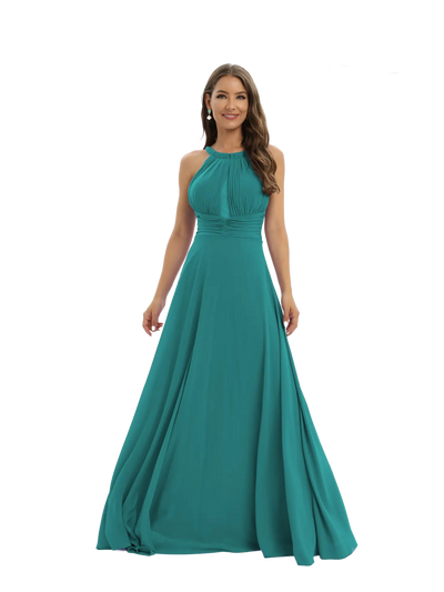 Vestido largo hombros descubiertos