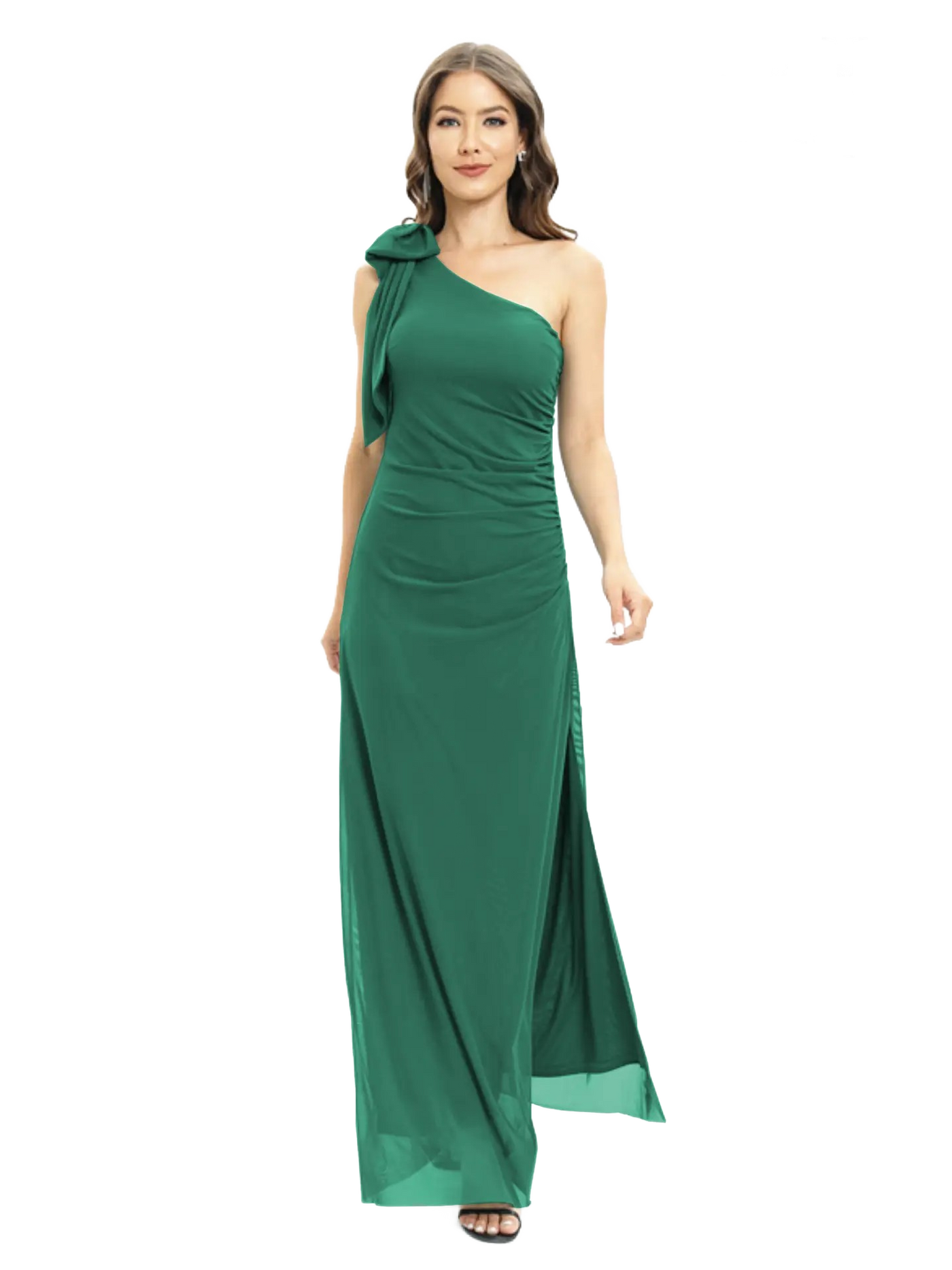 Vestido largo asimétrico