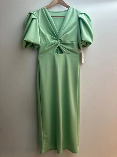 Vestido midi liso
