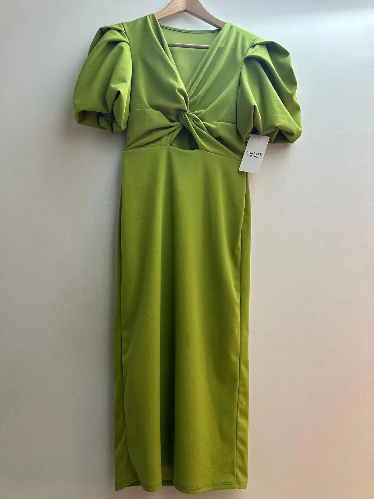 Vestido midi liso
